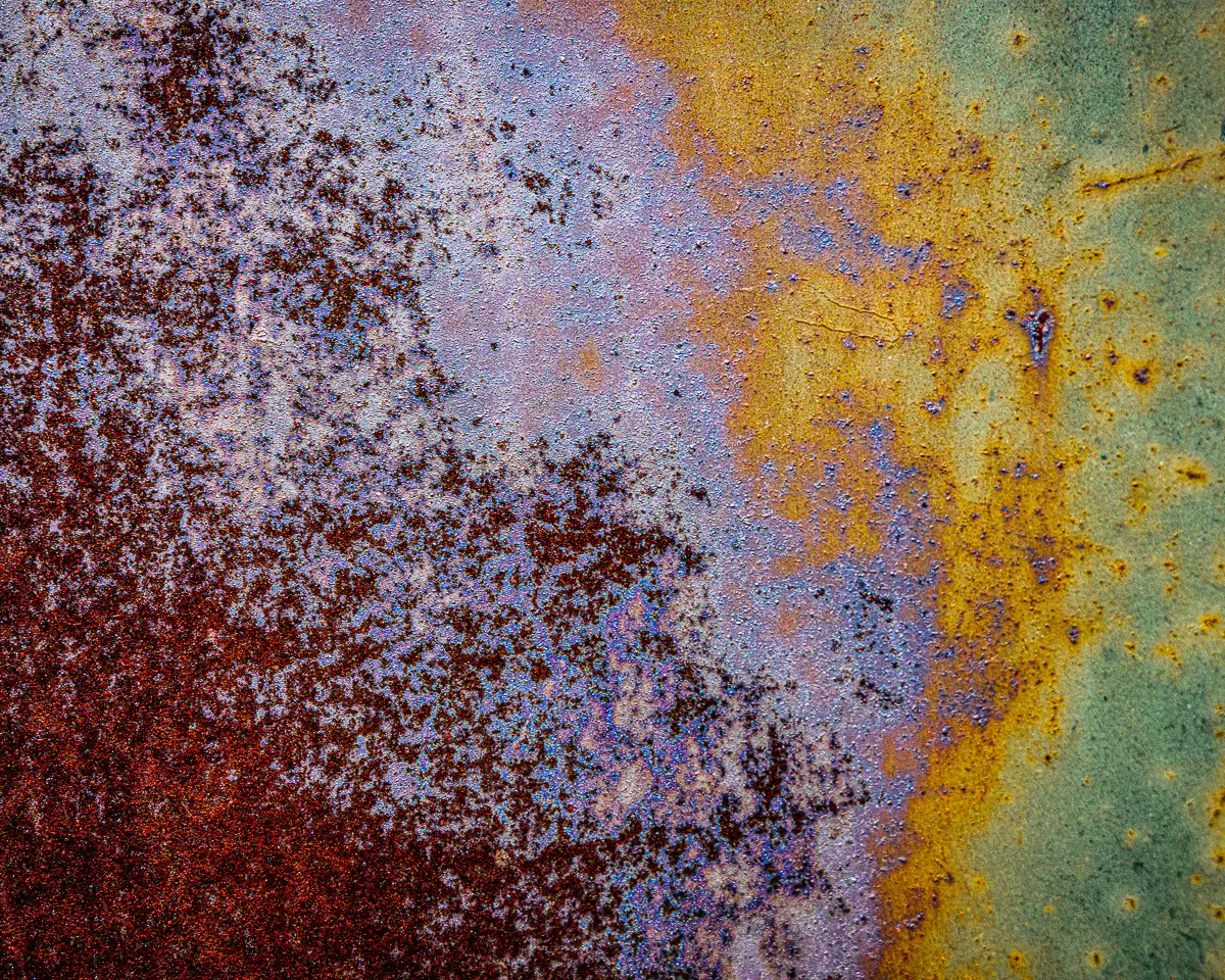 close up of rust on an old car, reminds me of Fall