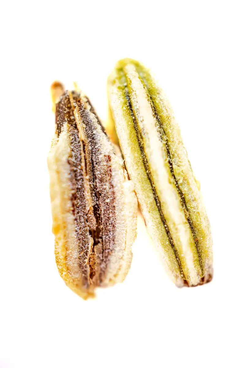 macro shot of fennel on a white background
