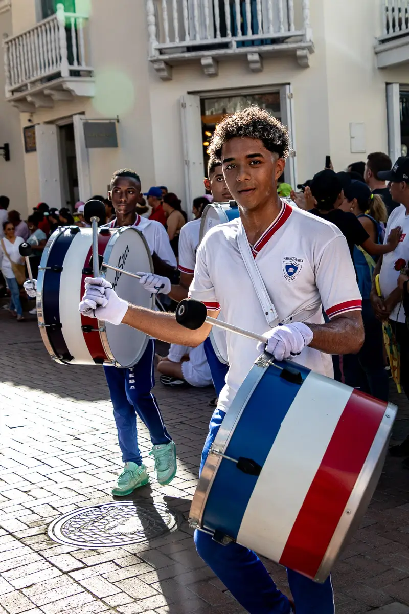 Colombia Independence Day Parade: drummer boy