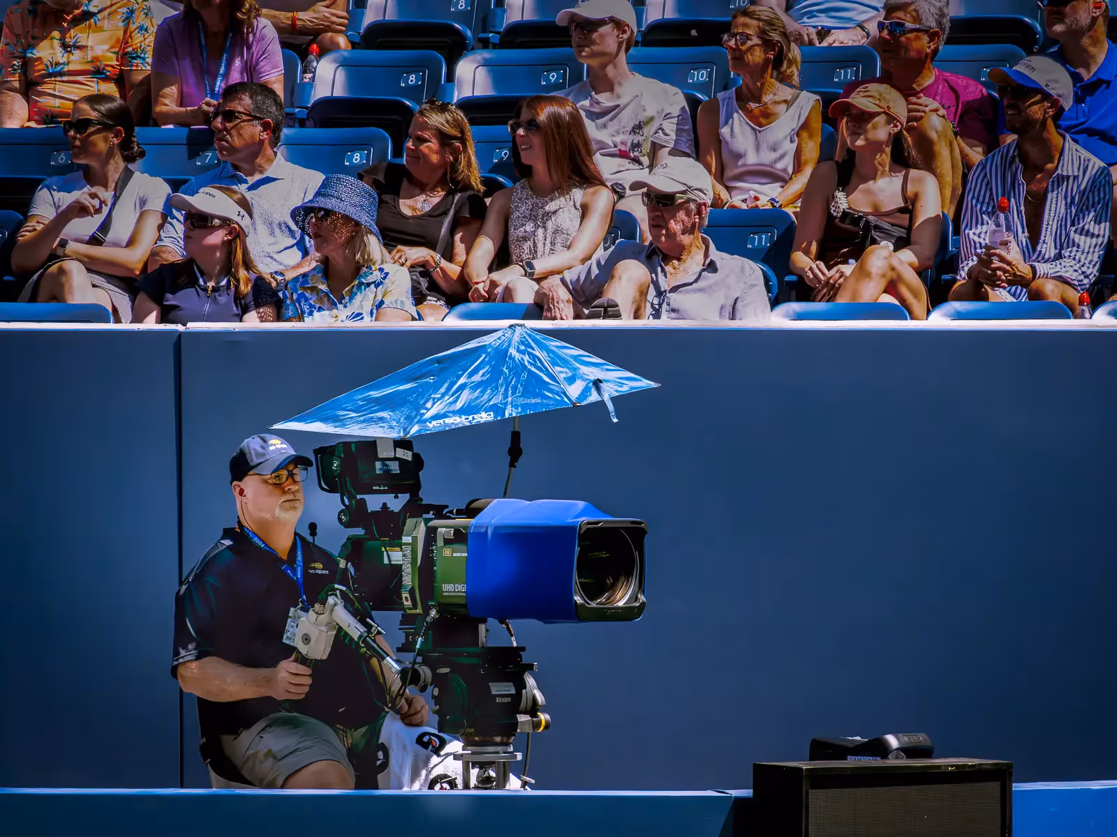 US Open tennis, Flushing NY: camera man