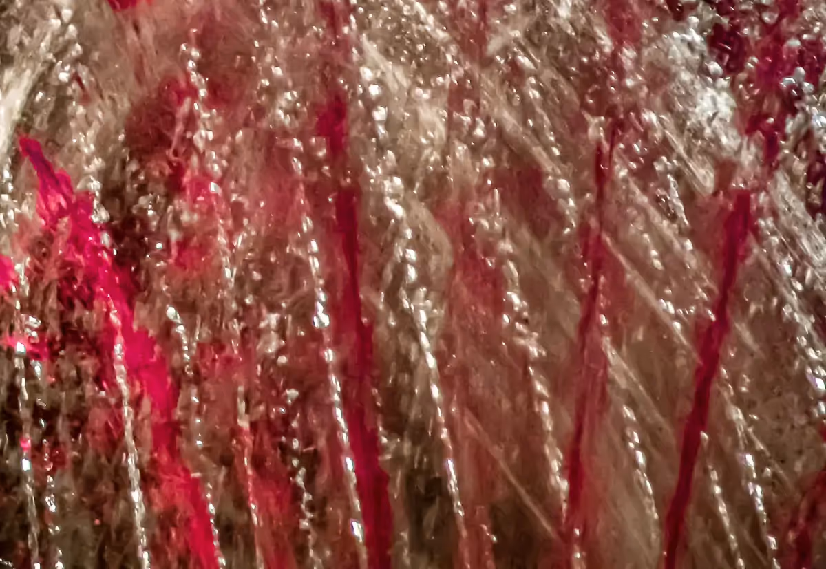 Barcelona, Spain,Magic Fountain of Montjuic: abstract, close up, colorful water patterns