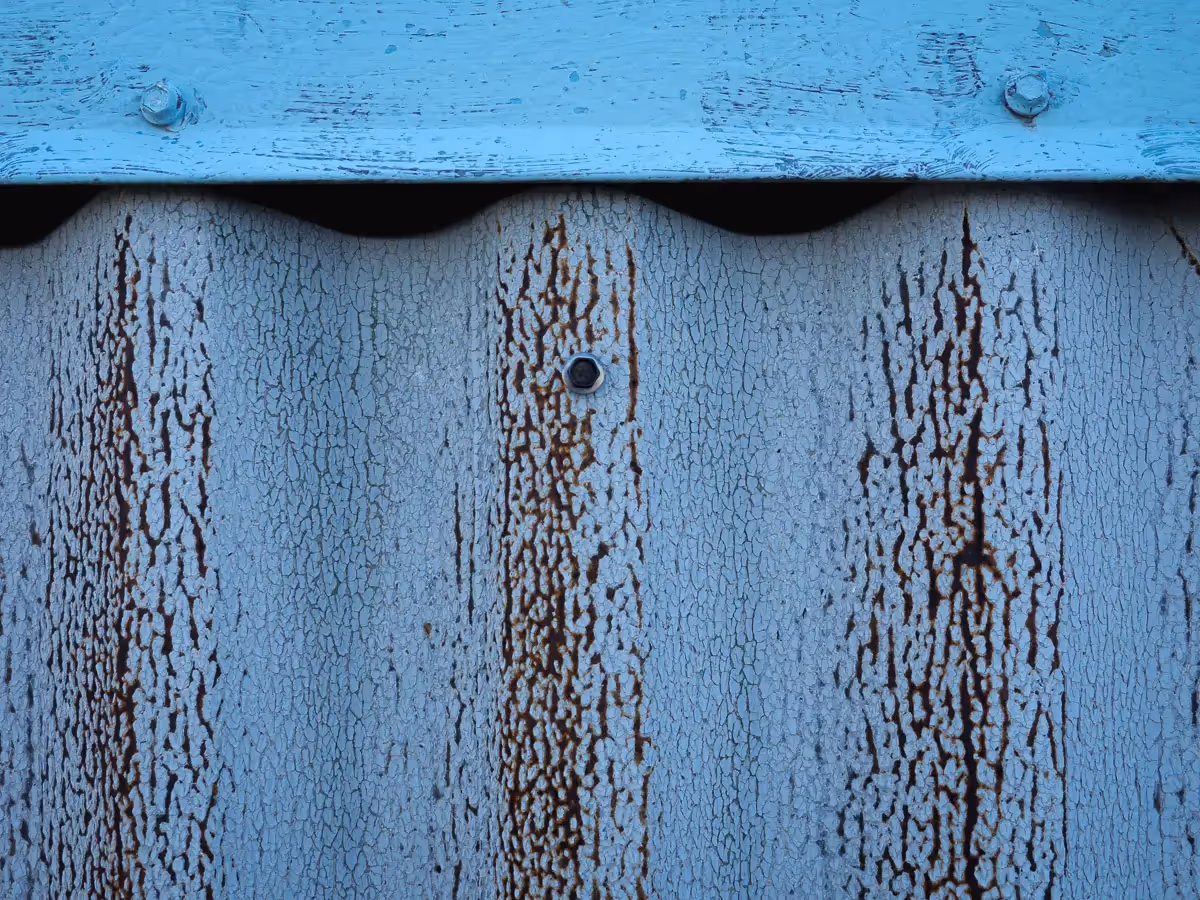 Manresa Island Power Plant: abstact, rust, peeling paint, shadows, light
