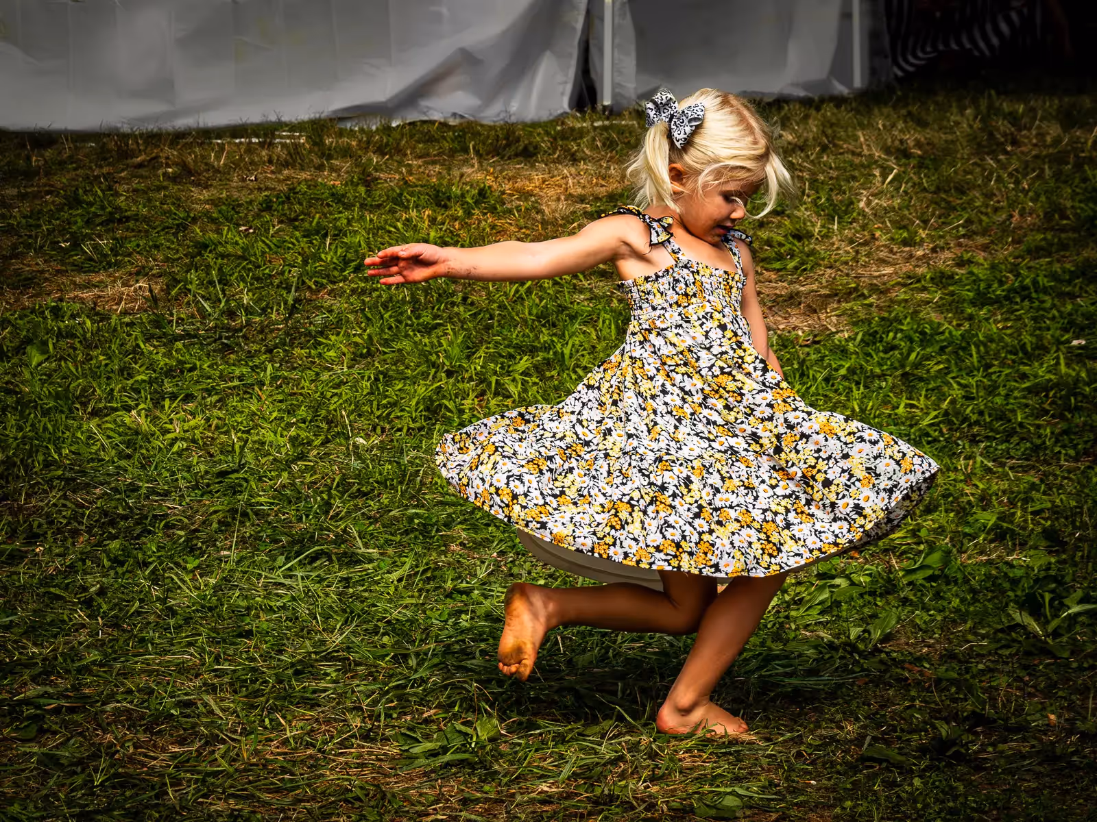 2024 Haddam Neck Fair: little girl twirling her dress