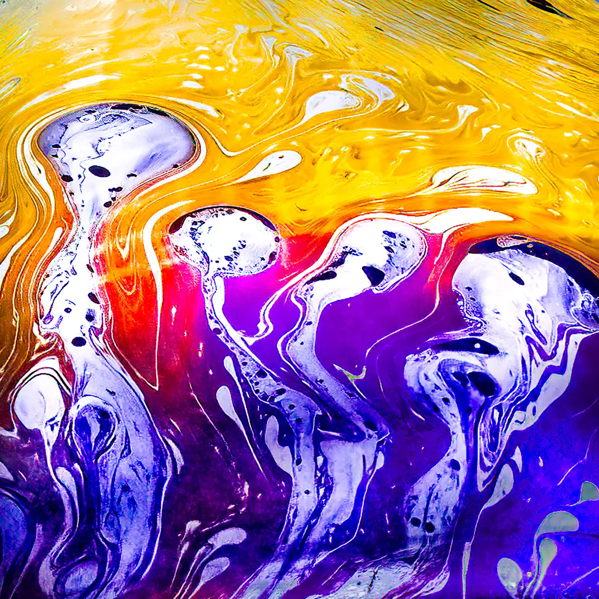 Abstract of soap bubbles
