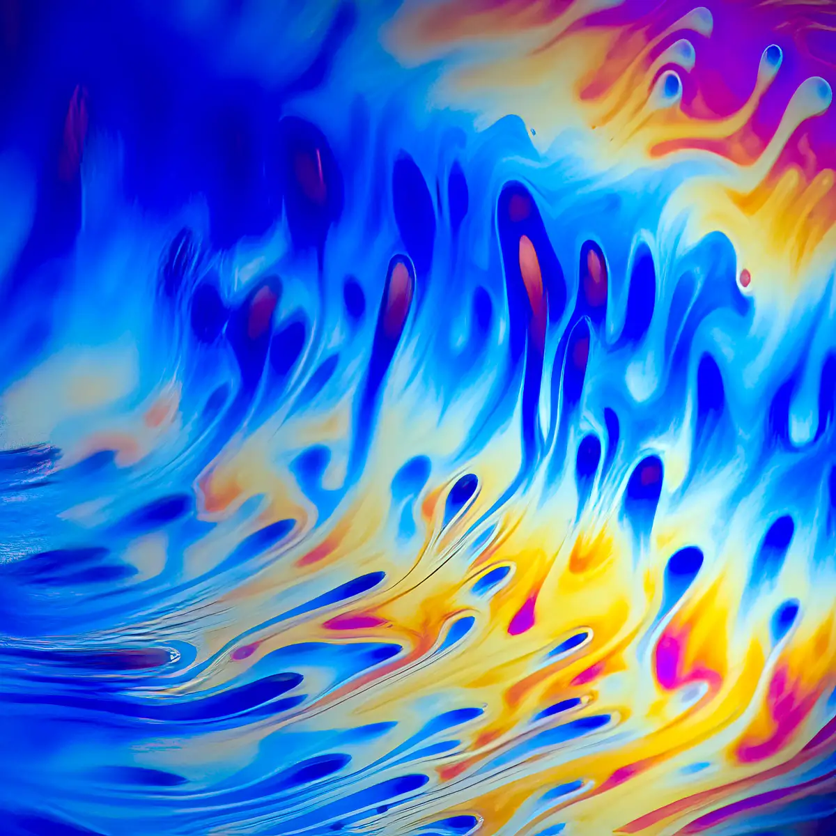 Abstract of soap bubbles