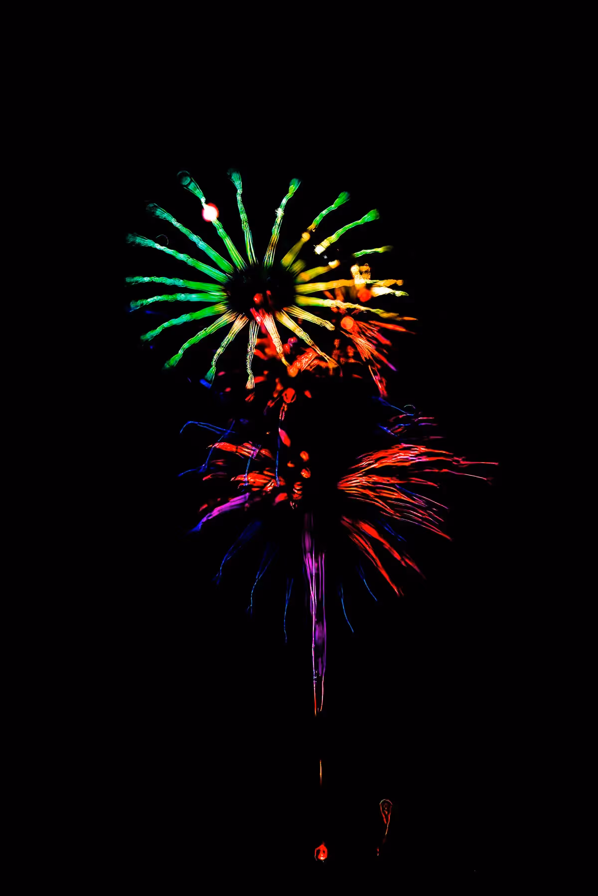Abstract fireworks