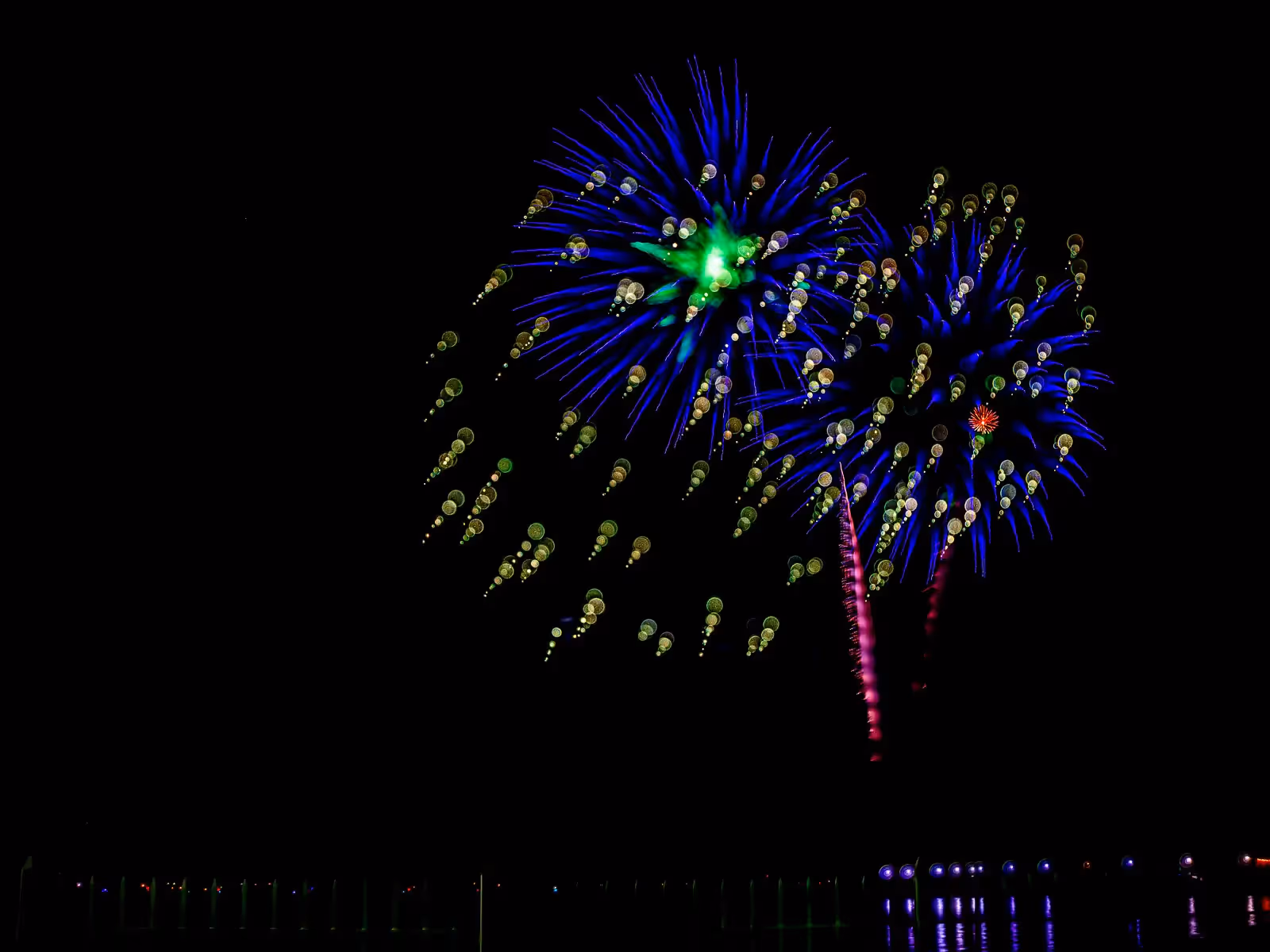 Abstract fireworks: