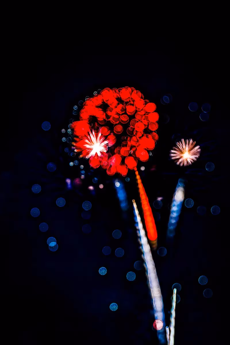 Abstract fireworks