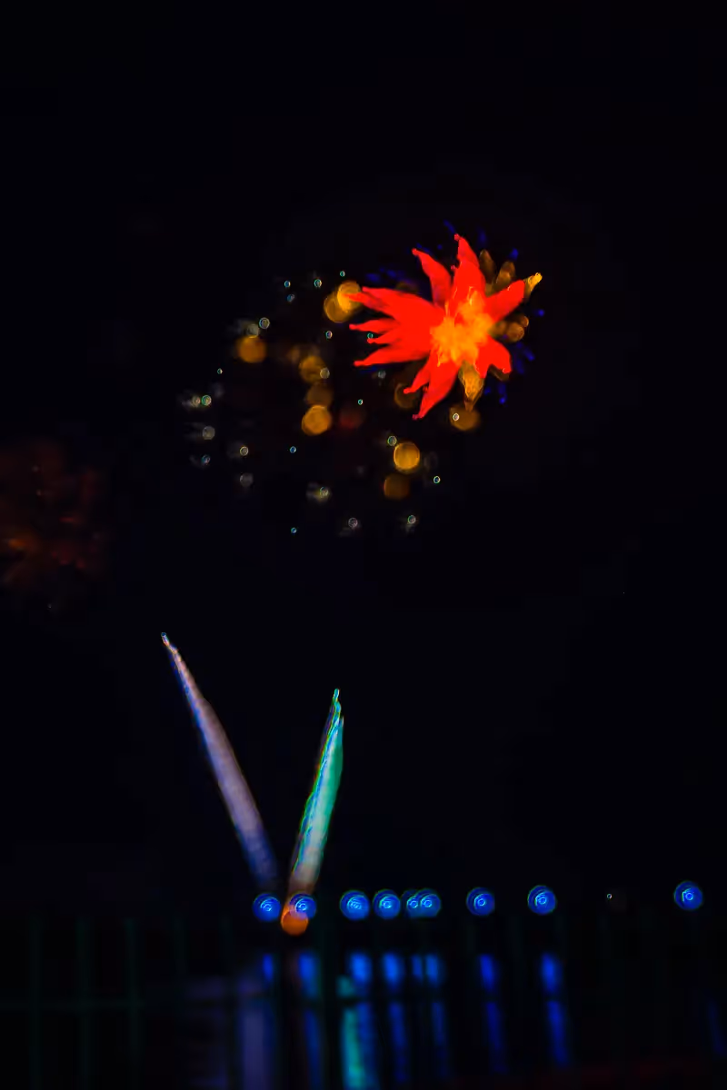 Abstract fireworks