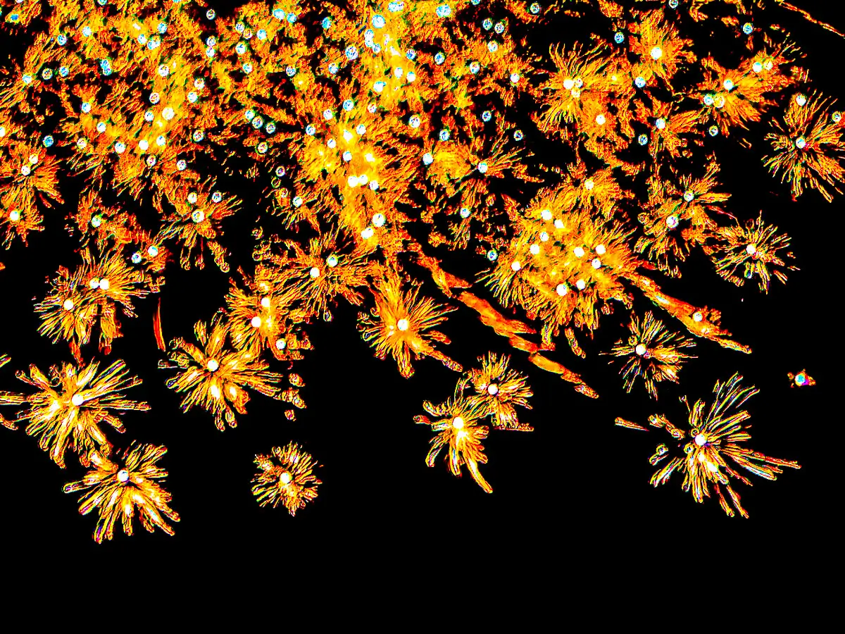 Abstract fireworks: sparkles