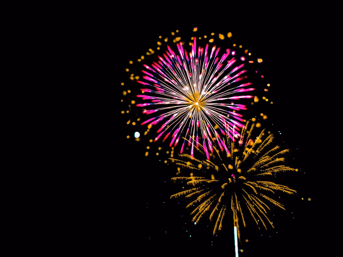 Abstract fireworks