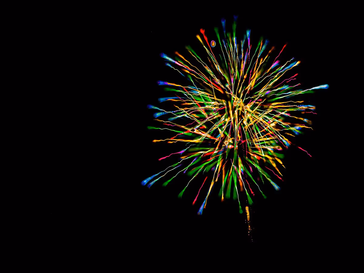 Abstract fireworks