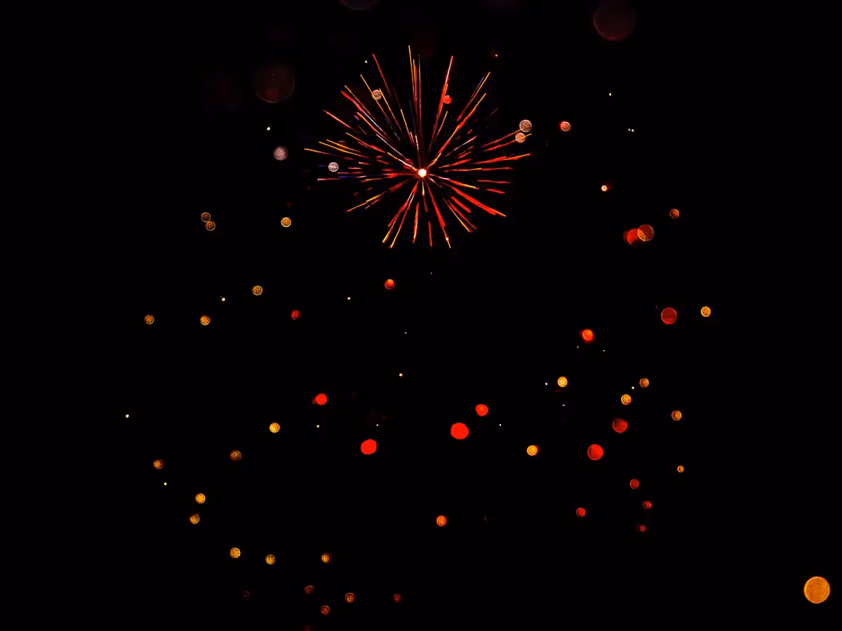 Abstract fireworks