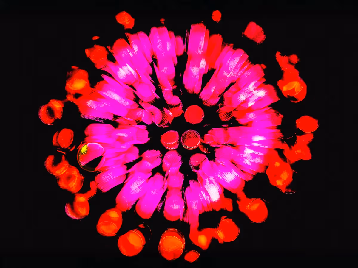 Abstract fireworks