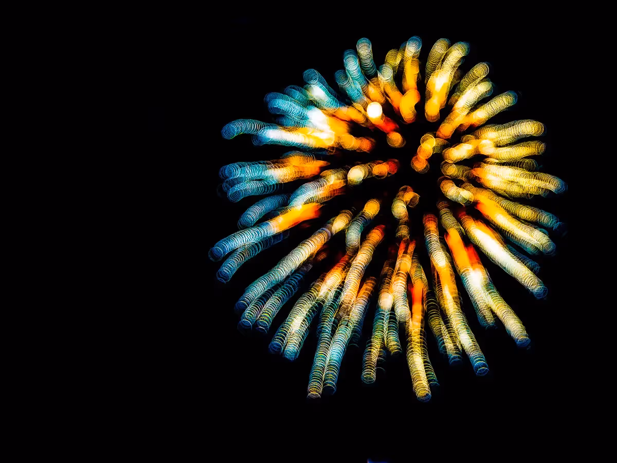 Abstract fireworks