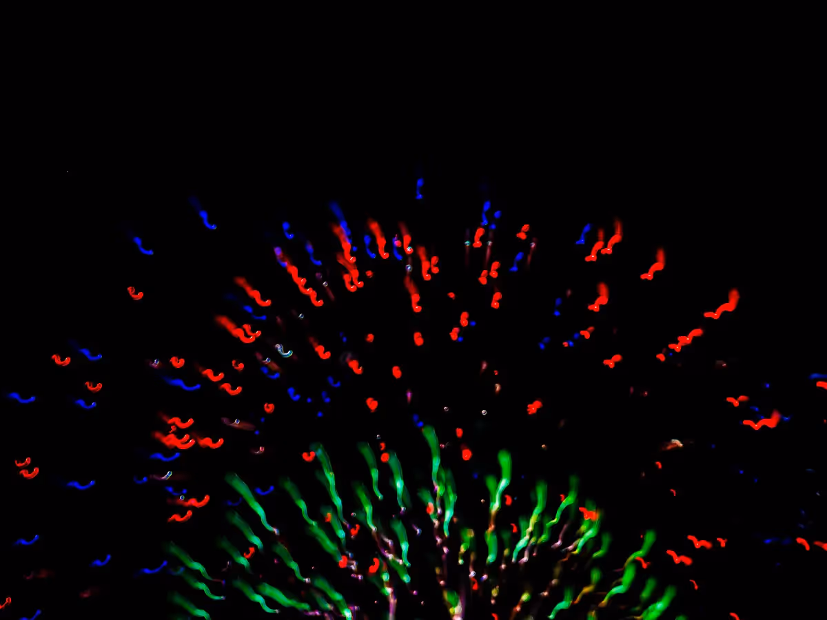 Abstract fireworks
