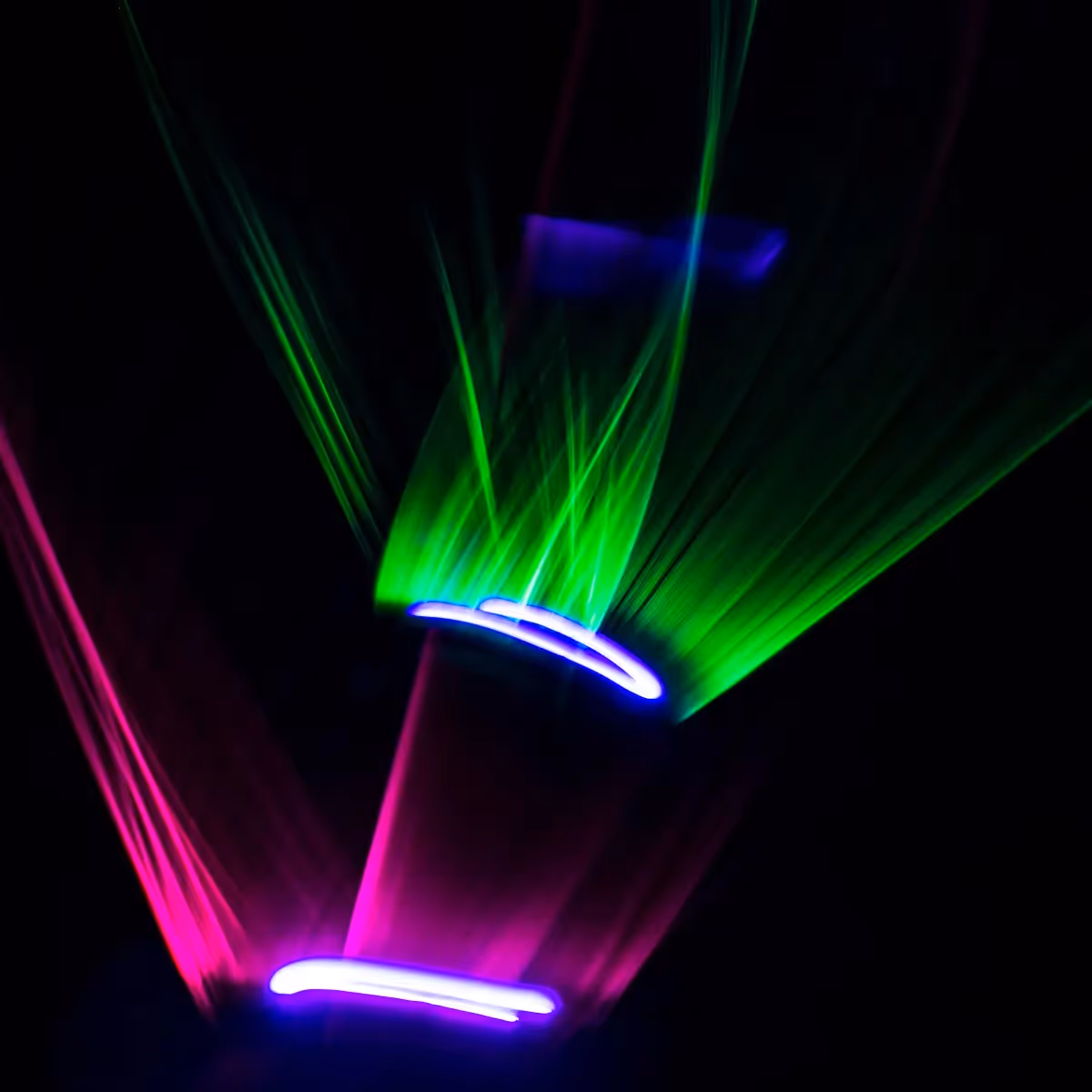 Loop Lasso: Used glow in the dark, neon string to make abstract light shapes 