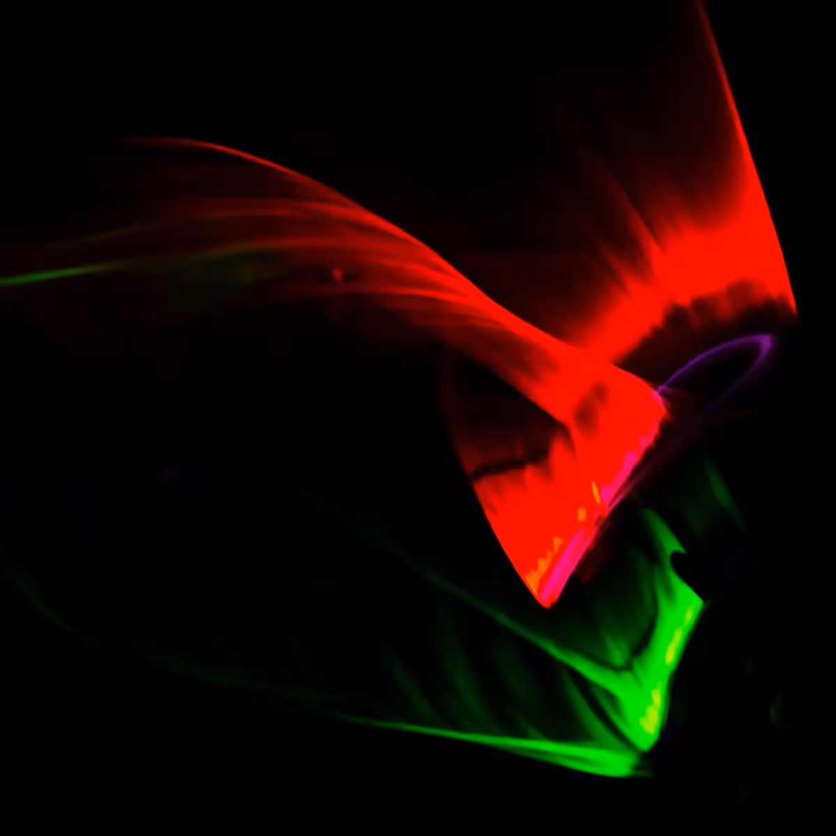 Loop Lasso: Used glow in the dark, neon string to make abstract light shapes 
