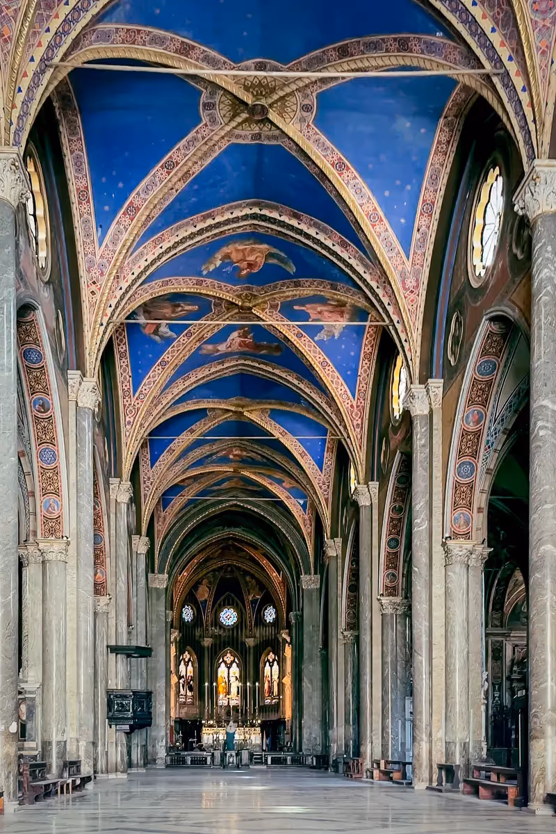Inside a beautiful Italian church