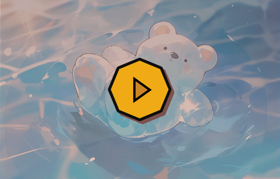 Afbeelding plaatje waarin je een teddybeer ziet drijven op het water