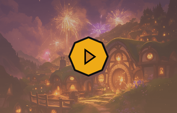 Aflevering plaatje waarin je de Schouw ziet vol vuurwerk van Gandalf