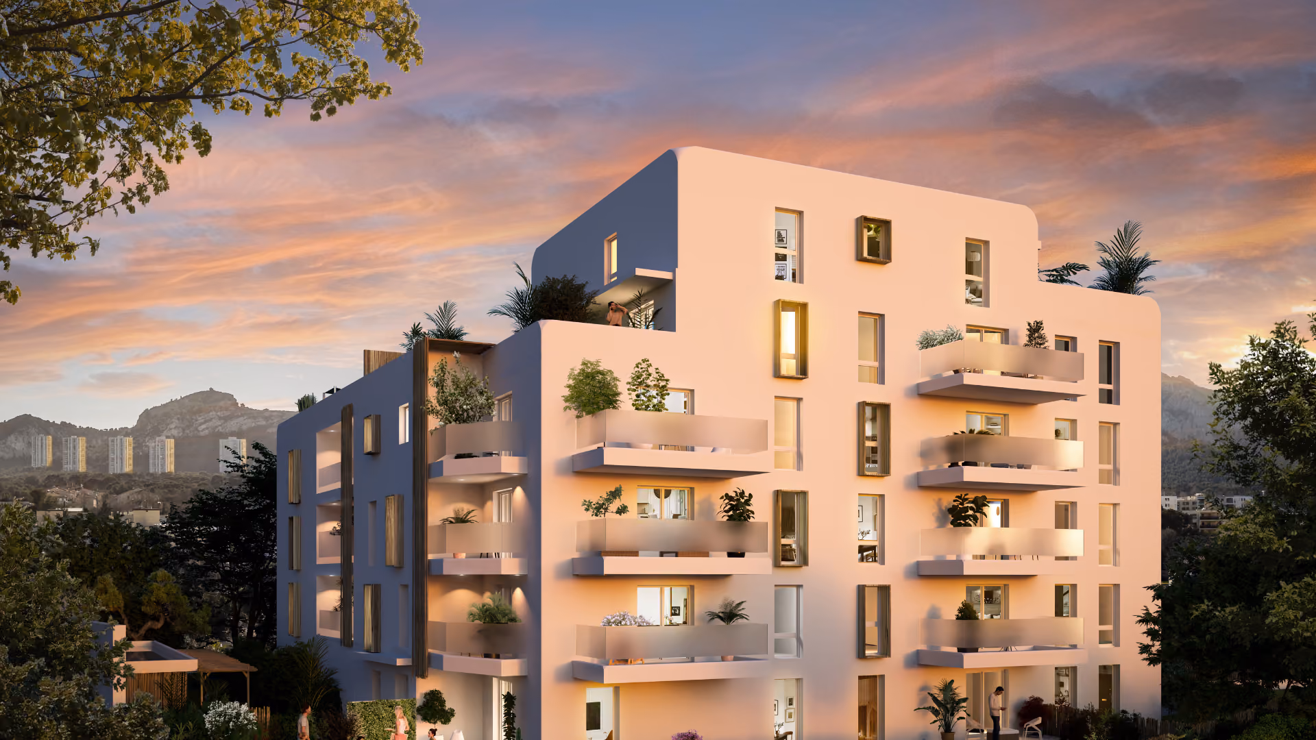 Illustration des appartements de la résidence