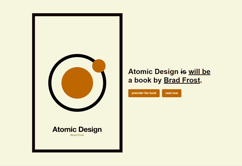 Книга Brad Frost «Atomic Design»