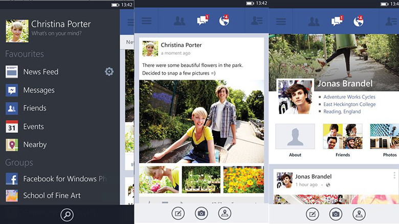 Facebook для Windows Phone 8