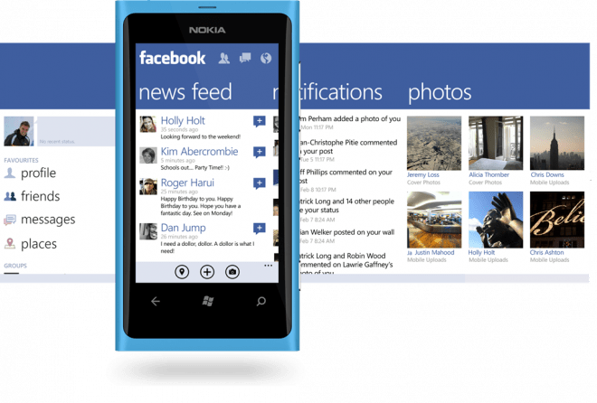Facebook для Windows Phone 7