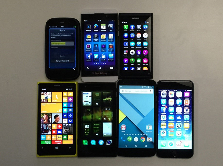 Коллекция ОС смартфонов