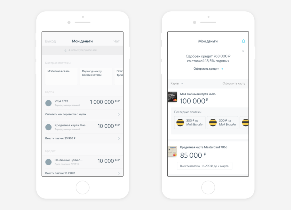 Редизайн мобильного приложения банка «Открытие»