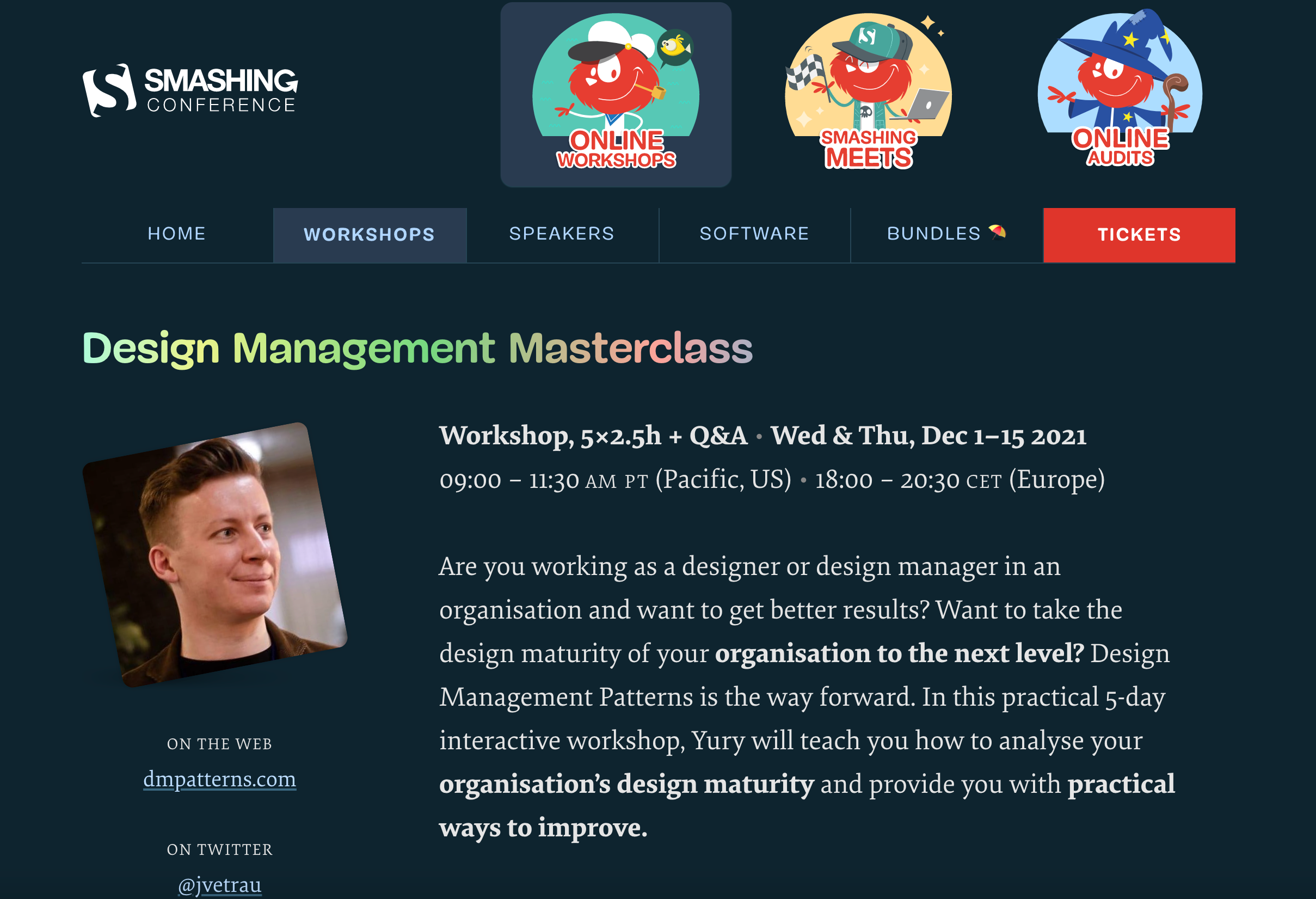 DMPatterns-SmashingWorkshops