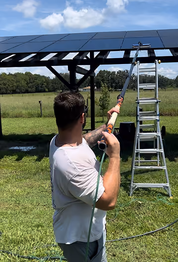 Solar Panel Cleaning and Removal and reintallation in Orlando