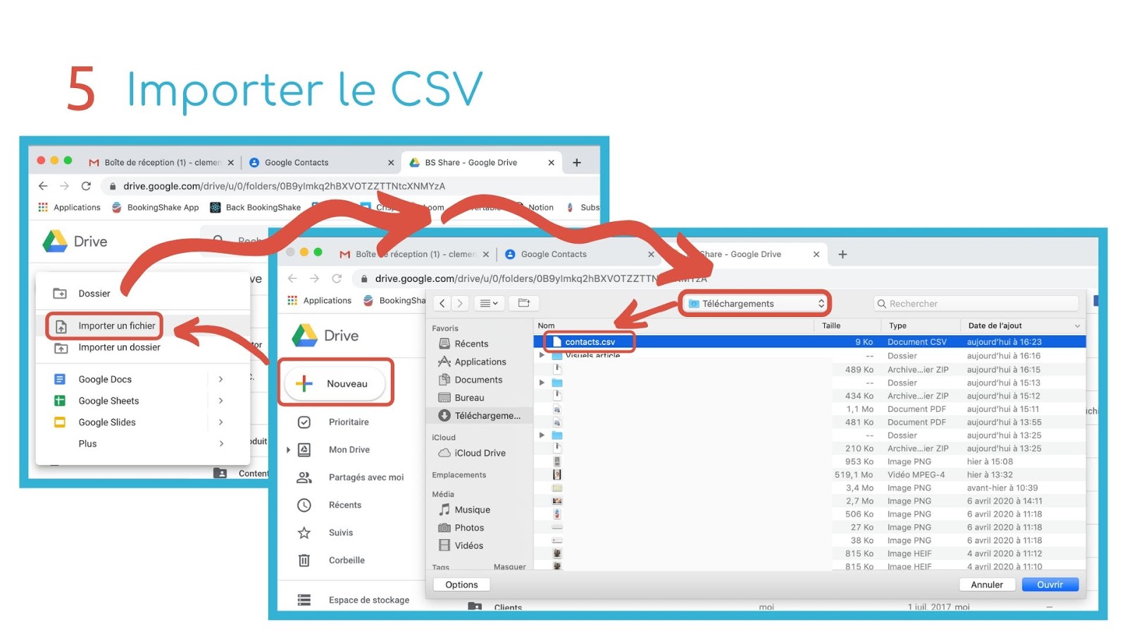 importer le csv