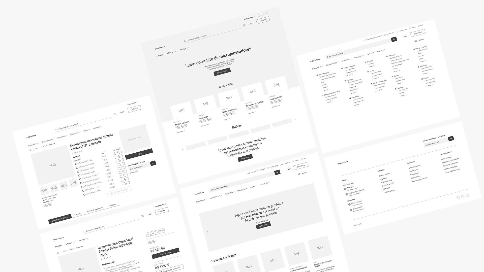 ux wireframes forlab