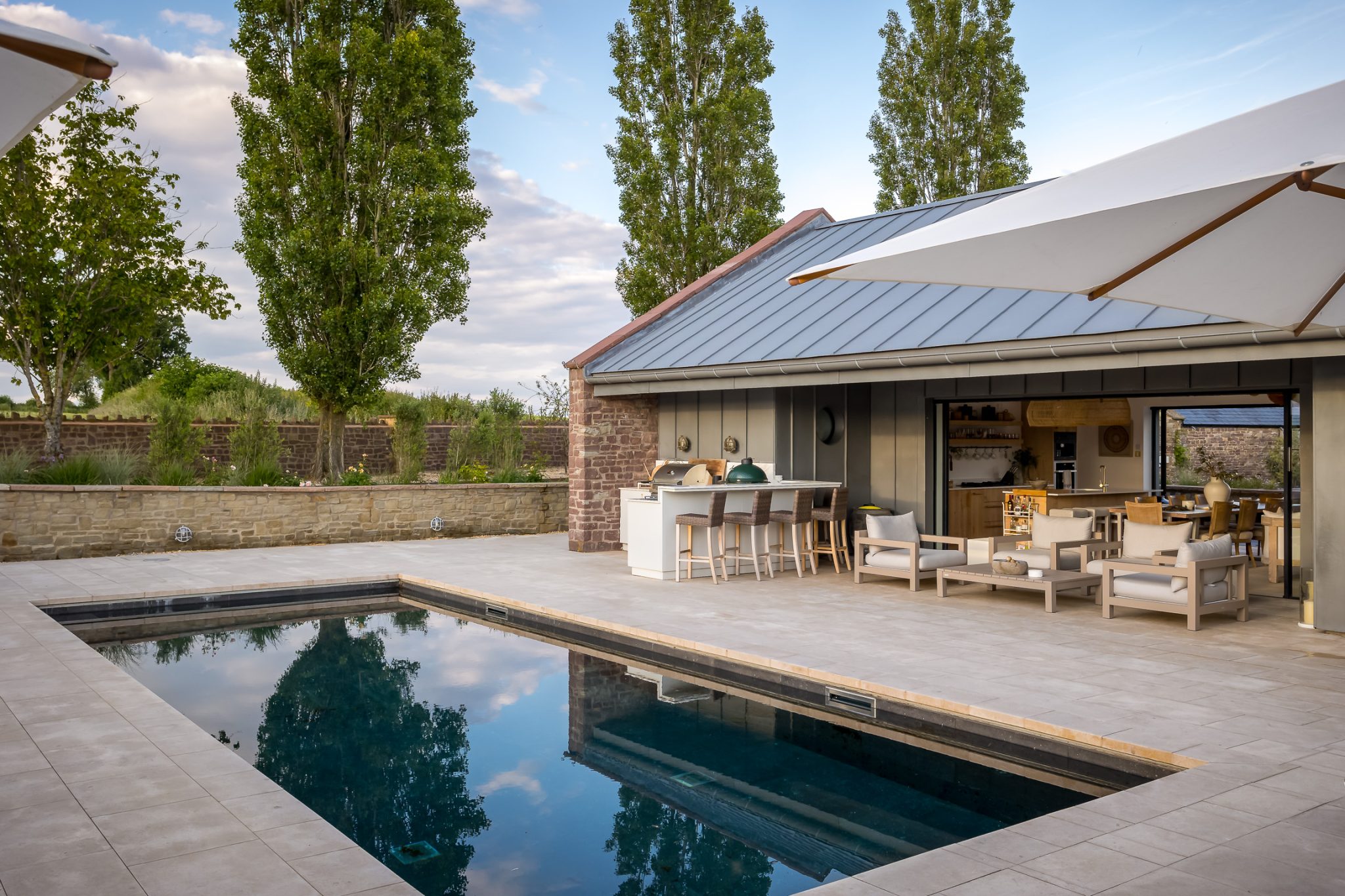 Pool House and  Natural Swimming Pool
