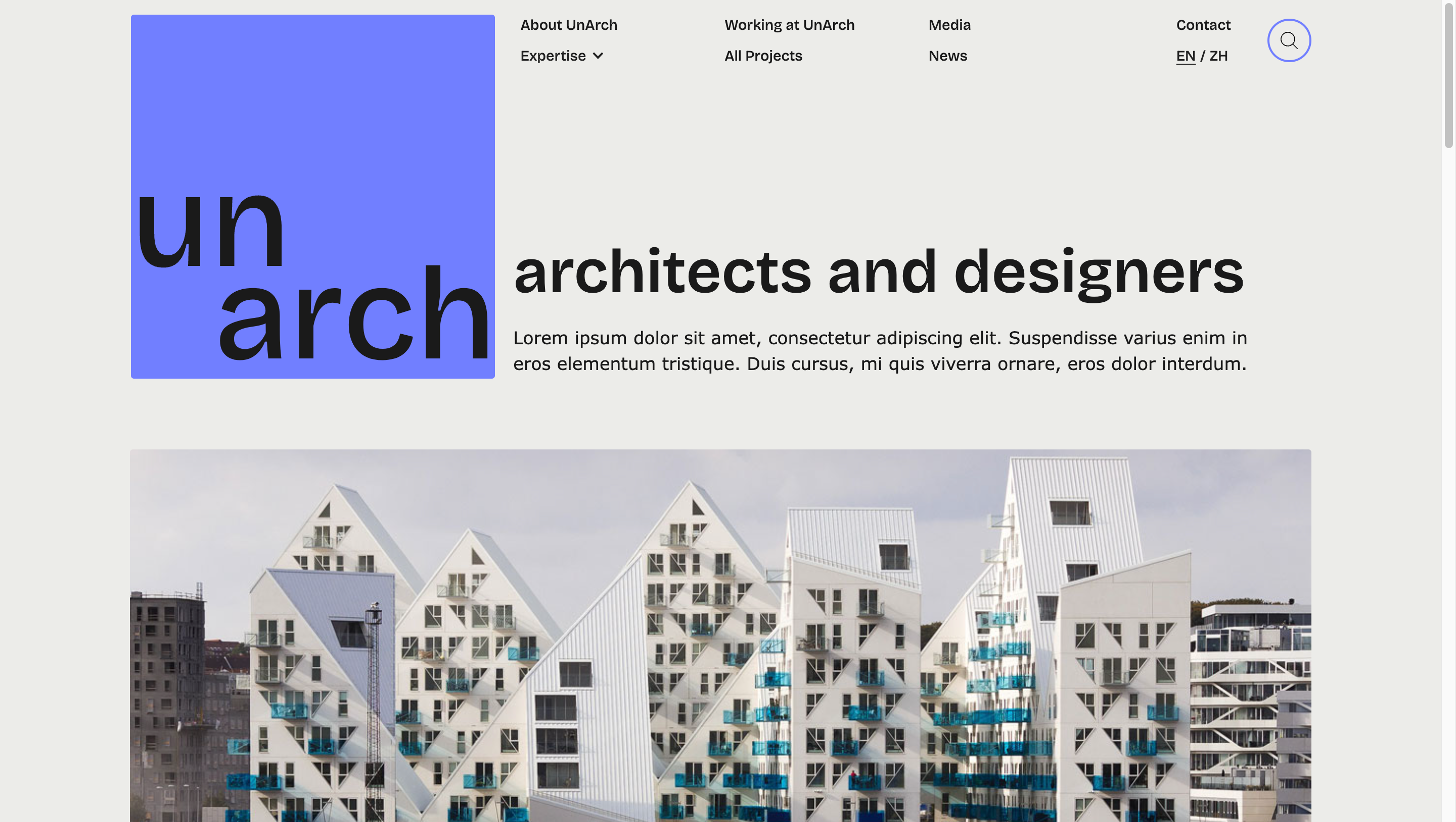 UnArch Architects website screenshot