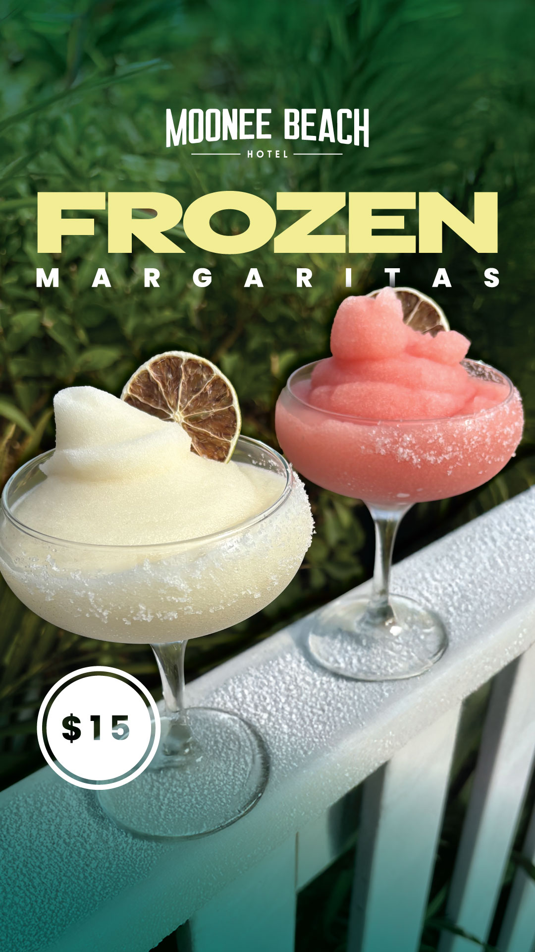 Frozen Margaritas at Moonee Beach Hotel