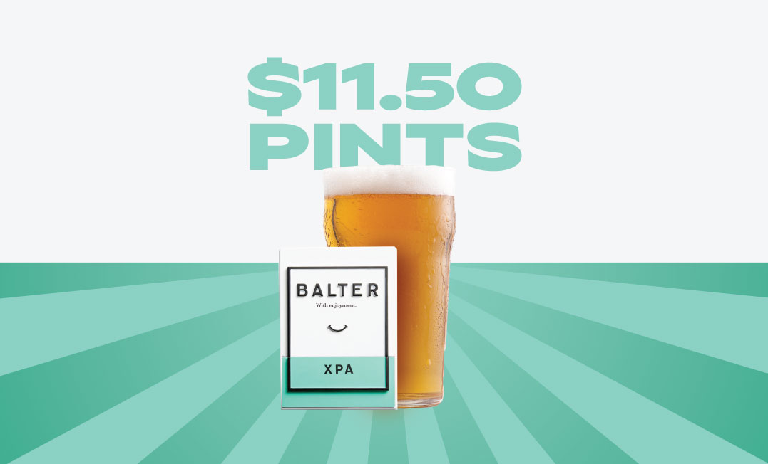 $11.50 Pints of Balter