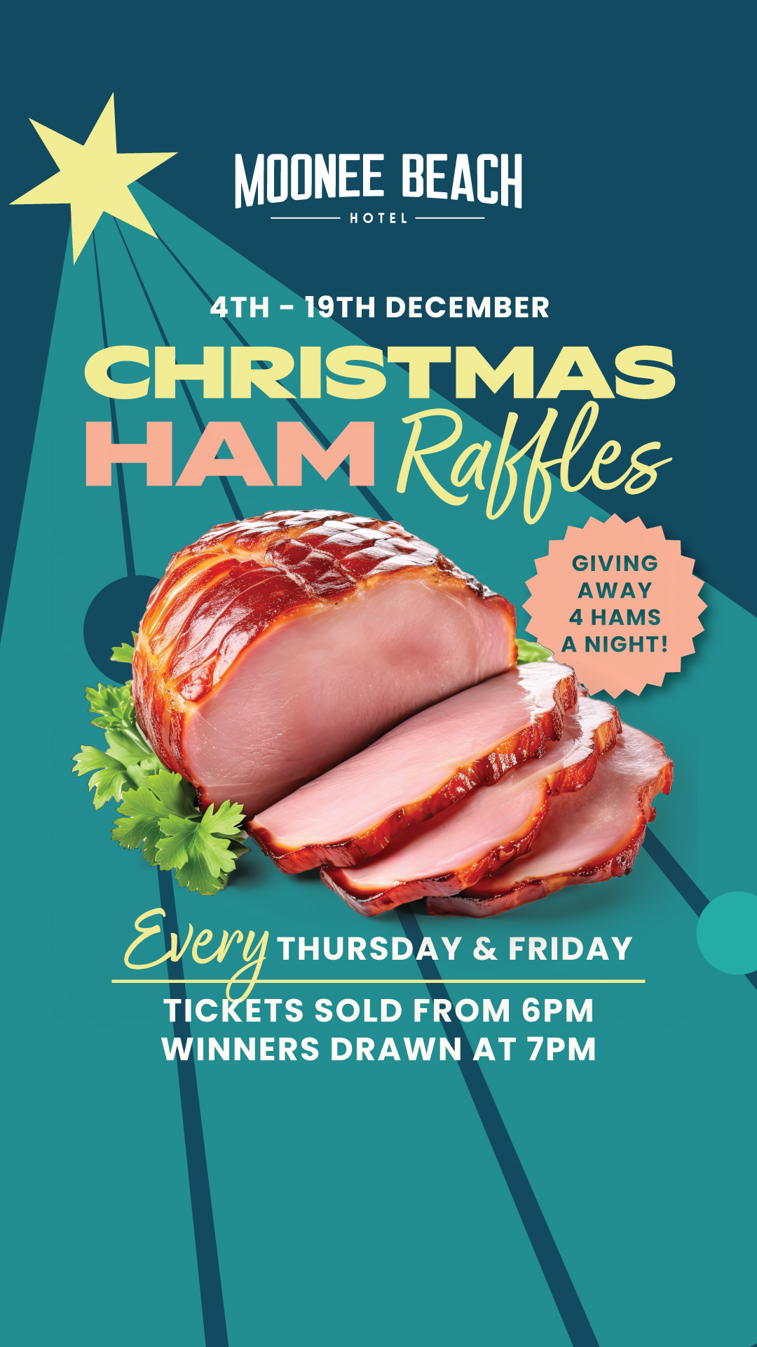 Christmas Ham Raffles