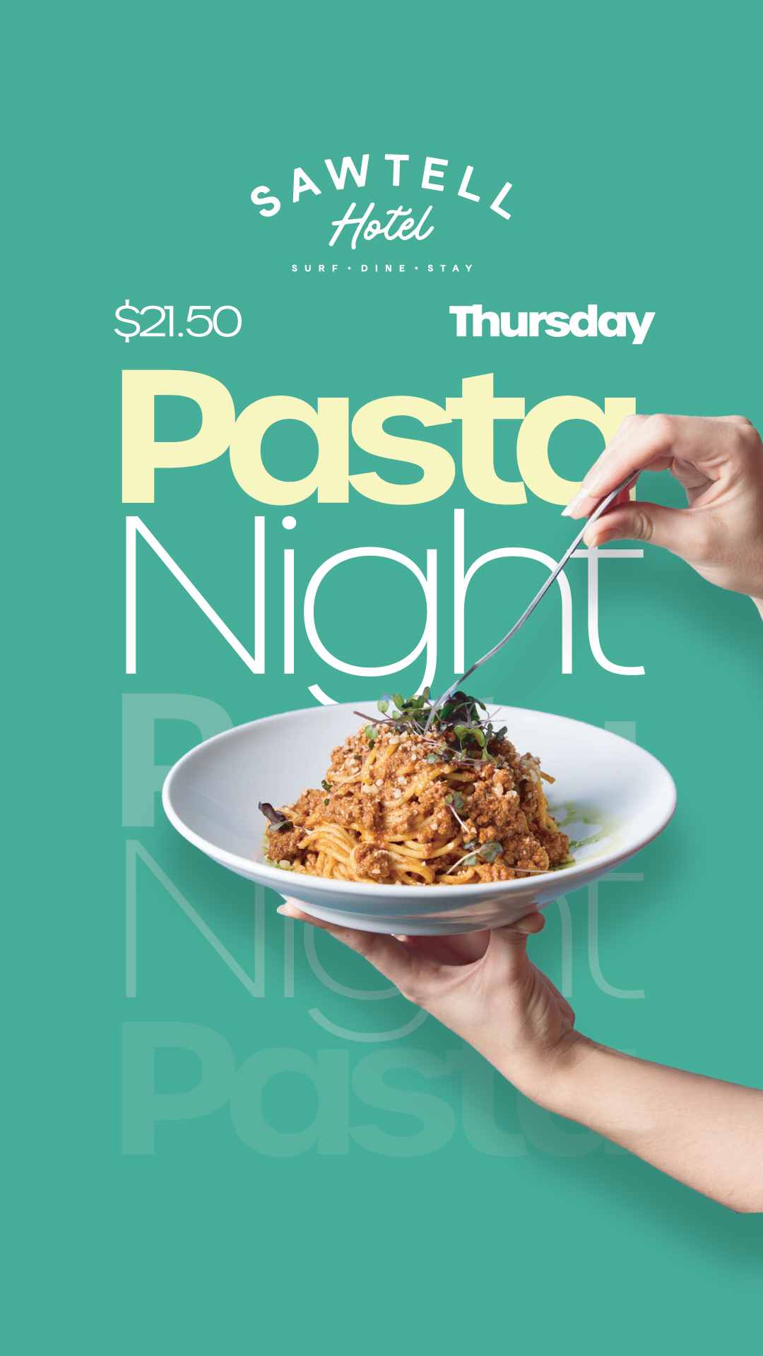 Thursday Pasta Night