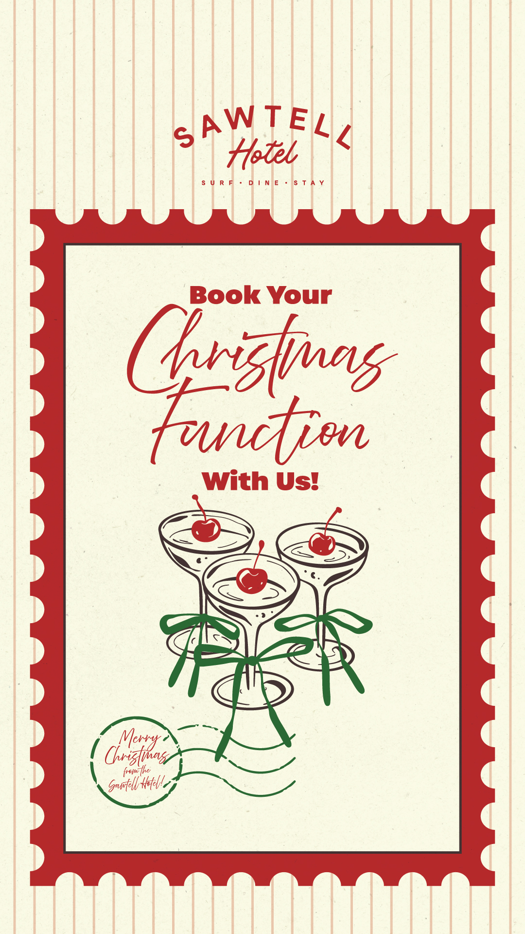 Book Your Christmas Party With Us!