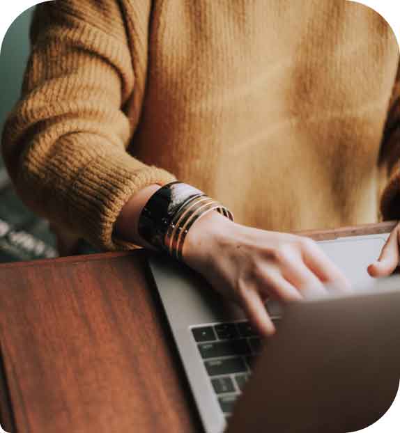 Person on computer