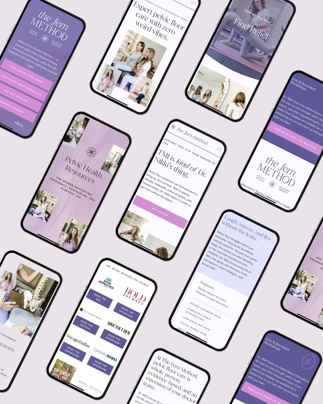 The Fem Method brand portrait showing bold personal branding for female founders