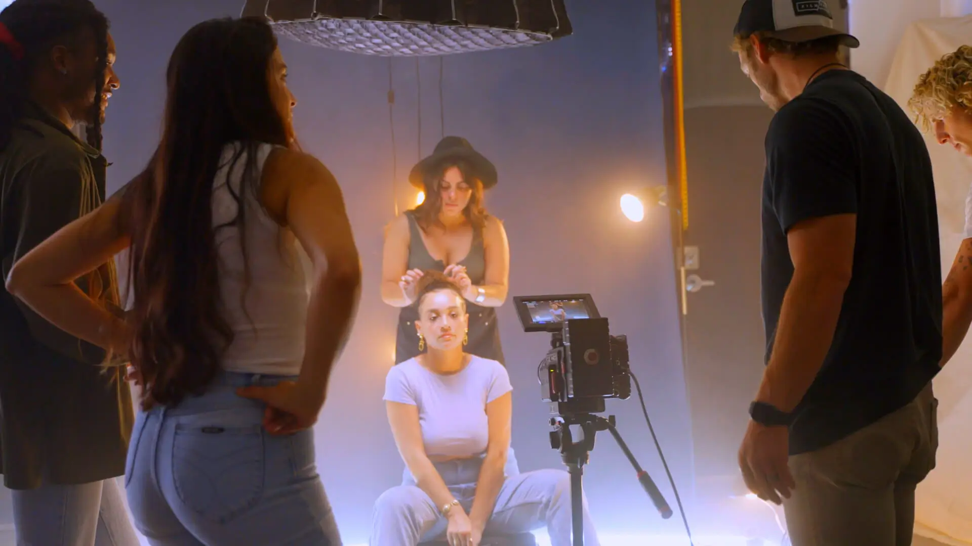 Explainer video production setup in Phoenix studio