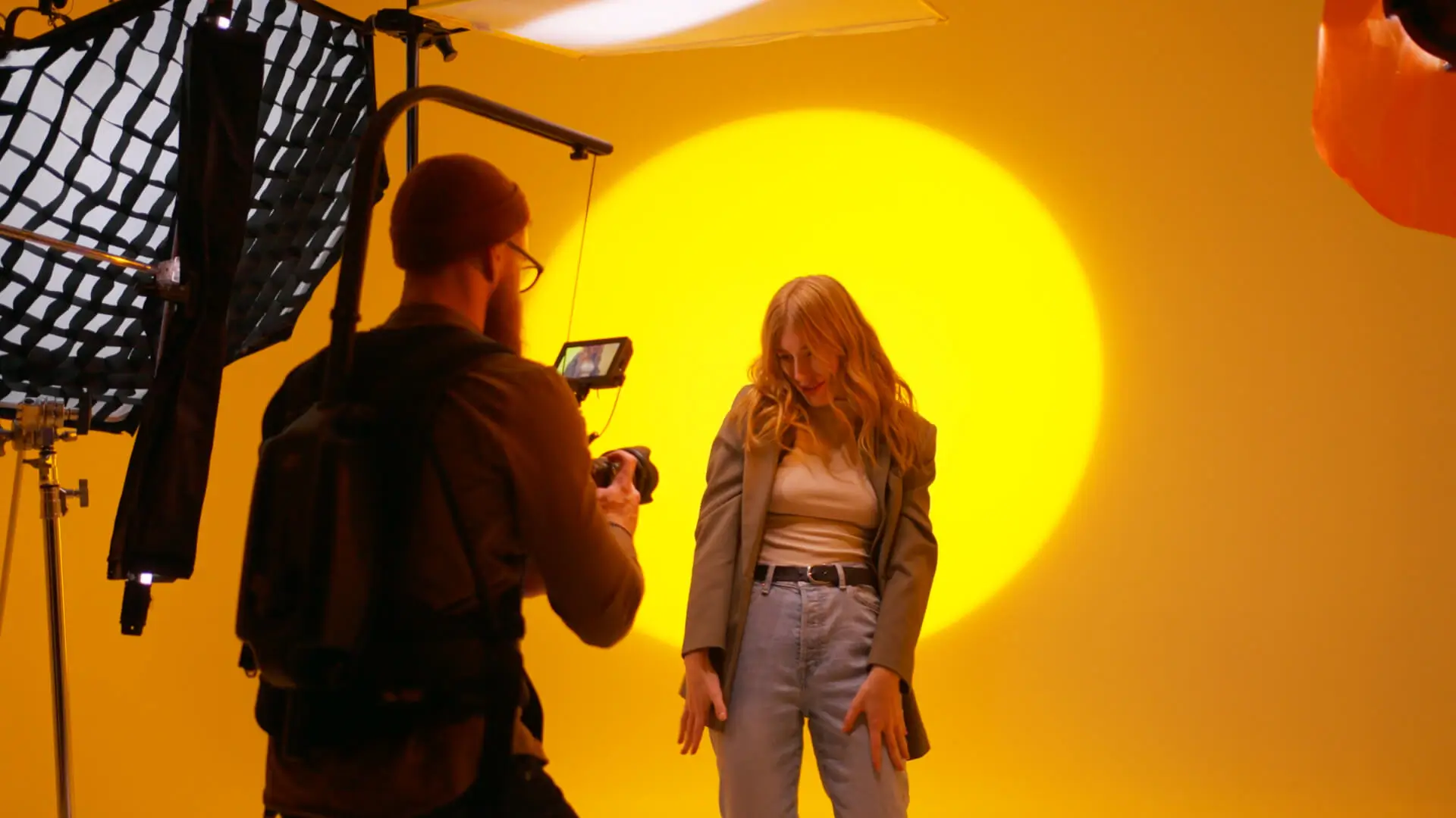 Explainer video production setup in Chicago studio