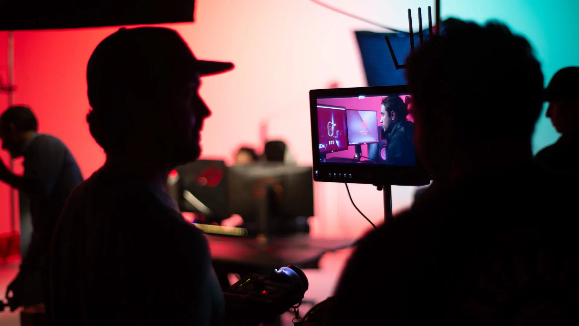 Testimonial video production interview setup in Denver