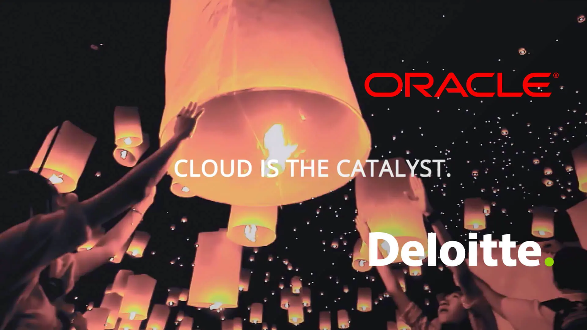 Brand partnership promo video between Deloitte and Oracle Cloud