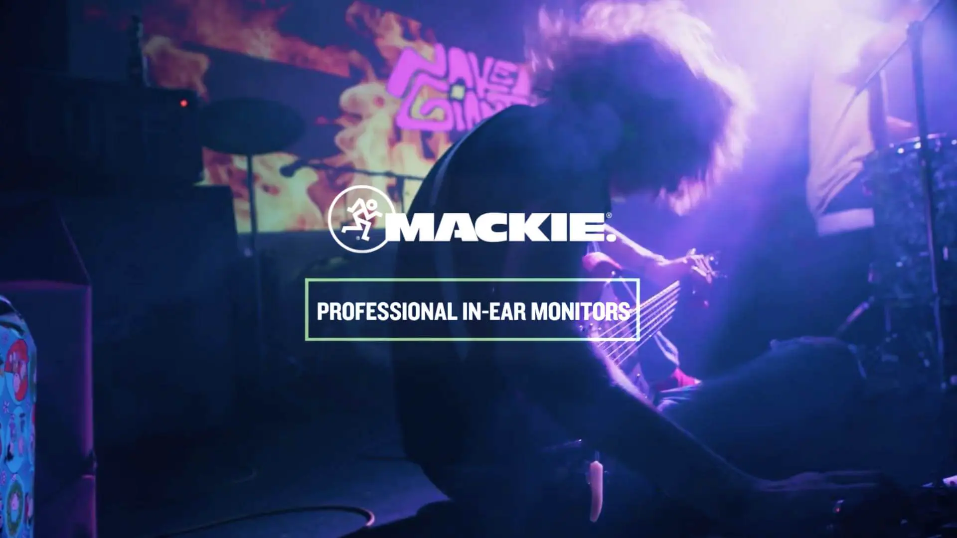 Product video showcasing Mackie's professional in-ear monitors."