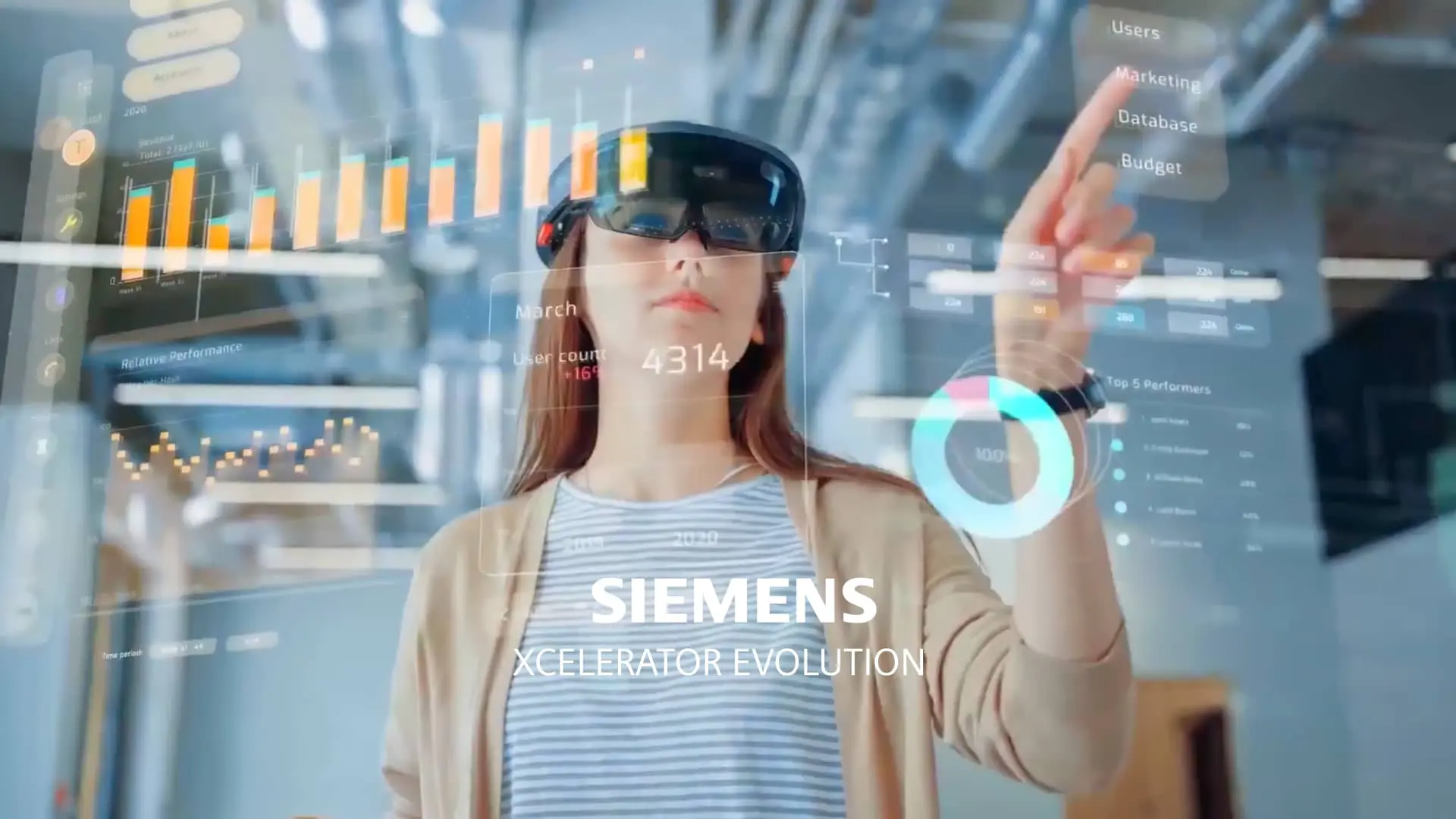 Brand video for Siemens Xcelerator tech platform.